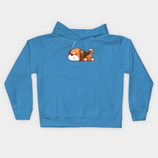 Cute Dog Sleeping Cartoon Kids Hoodie